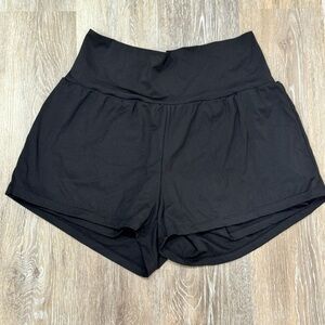 HALARA Women's Black Athletic Shorts with Bikers underneath